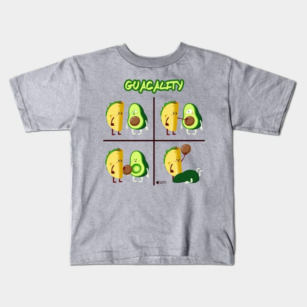 Guacality Kids T-Shirt by cseguritanart